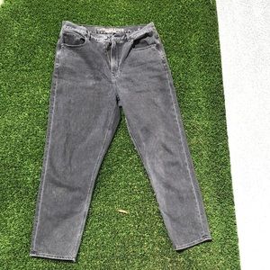 American Eagle grey mom jeans Size 12